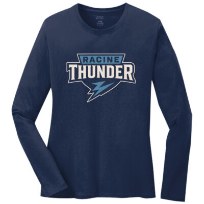 Racine Thunder - Ladies Long Sleeve Core Cotton Tee Thumbnail