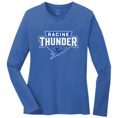 Racine Thunder - Ladies Long Sleeve Core Cotton Tee Thumbnail