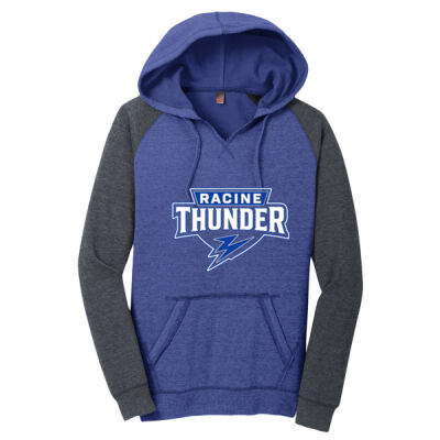 Racine Thunder - Women's Lightweight Fleece Raglan Hoodie Thumbnail