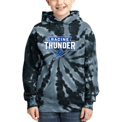 Racine Thunder - Youth Tie Dye Pullover Hooded Sweatshirt Thumbnail