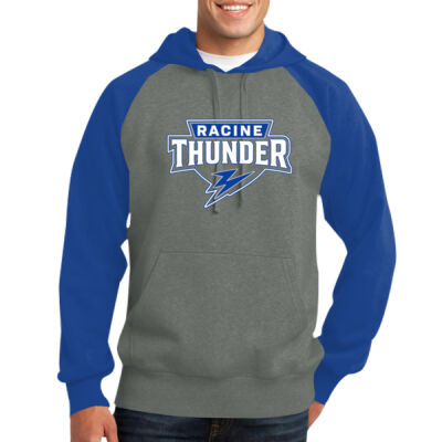 Racine Thunder - Raglan Colorblock Pullover Hooded Sweatshirt Thumbnail