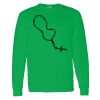 Heavy Cotton 100% Cotton Long Sleeve T Shirt Thumbnail