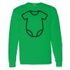 Heavy Cotton 100% Cotton Long Sleeve T Shirt Thumbnail