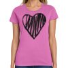 Ladies Heavy Cotton 100% Cotton T Shirt Thumbnail