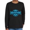 Youth Heavy Cotton 100% Cotton Long Sleeve T Shirt Thumbnail