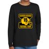 Youth Heavy Cotton 100% Cotton Long Sleeve T Shirt Thumbnail