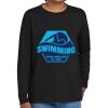 Youth Heavy Cotton 100% Cotton Long Sleeve T Shirt Thumbnail