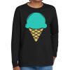 Youth Heavy Cotton 100% Cotton Long Sleeve T Shirt Thumbnail