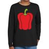Youth Heavy Cotton 100% Cotton Long Sleeve T Shirt Thumbnail